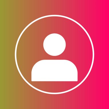 İnsan simgesi soyut arkaplanda izole edildi