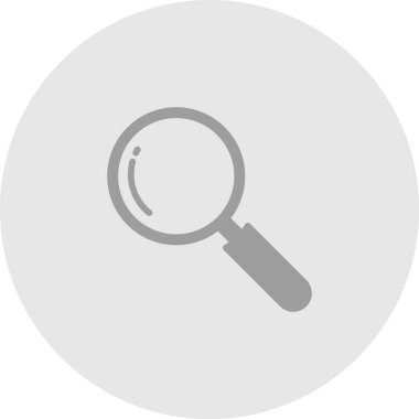 Soyut arkaplanda arama simgesi izole edildi