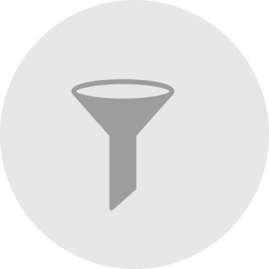  Soyut arkaplanda filtre simgesi izole edildi