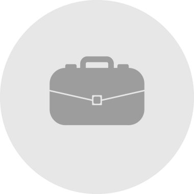 Evrak çantası simgesi soyut arkaplanda izole edildi