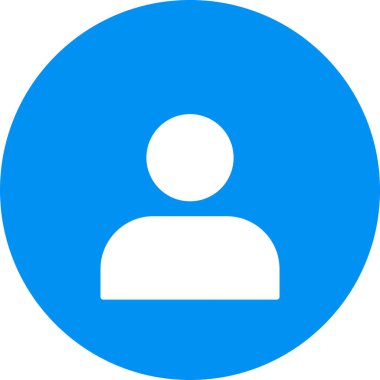 İnsan simgesi soyut arkaplanda izole edildi