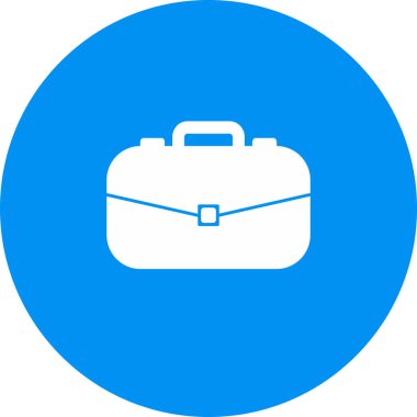 Evrak çantası simgesi soyut arkaplanda izole edildi