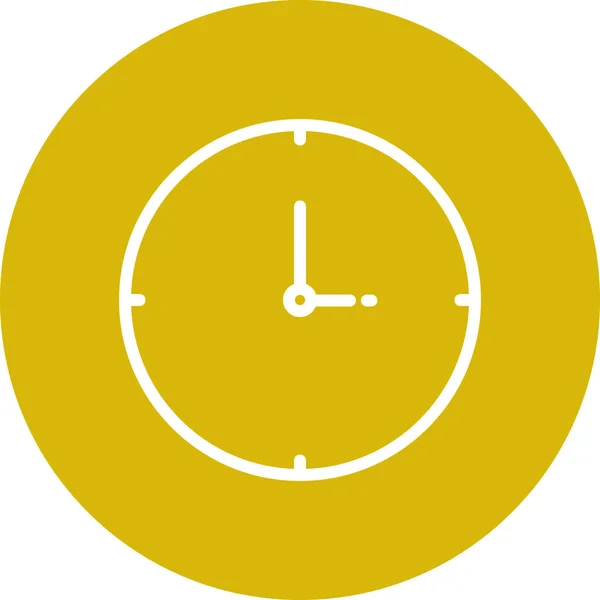 Ikona zegara izolowana na tle abstrakcyjnym — Wektor stockowy