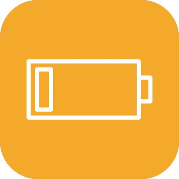Icône batterie isolée sur fond abstrait — Image vectorielle