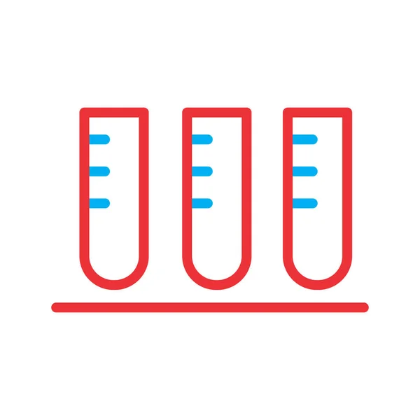 Ícone de teste isolado em fundo abstrato —  Vetores de Stock