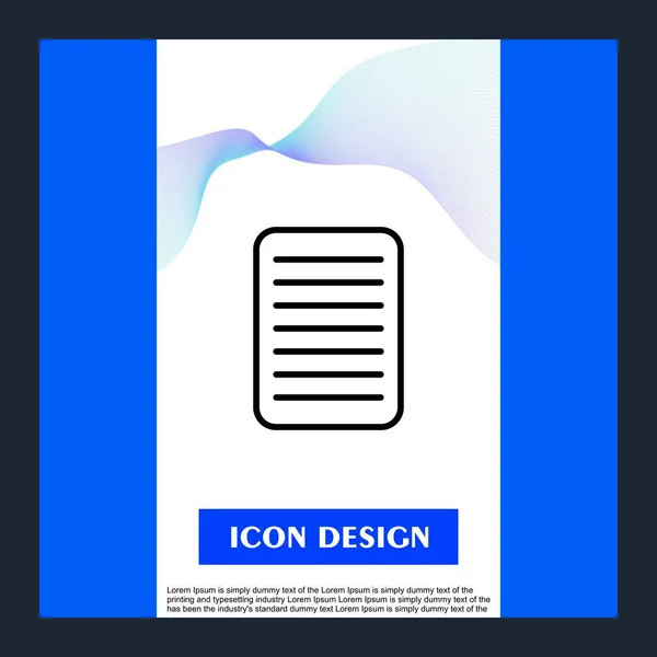 File  icon isolated on abstract background — Stock Vector