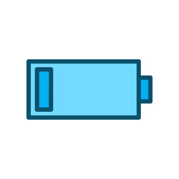 Icône batterie isolée sur fond abstrait — Image vectorielle