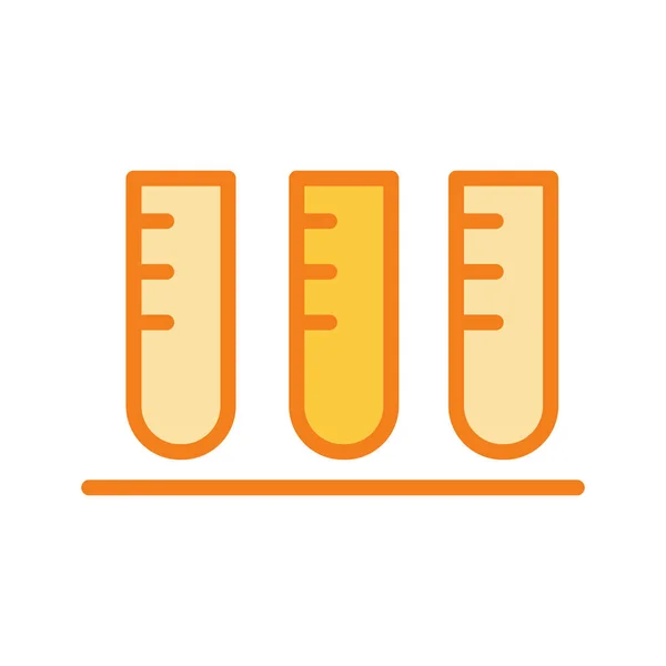 Ícone de teste isolado em fundo abstrato —  Vetores de Stock