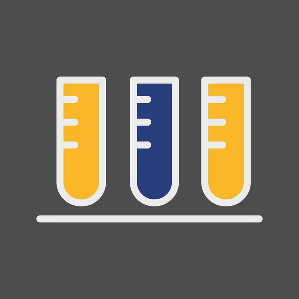 Ícone de teste isolado em fundo abstrato —  Vetores de Stock