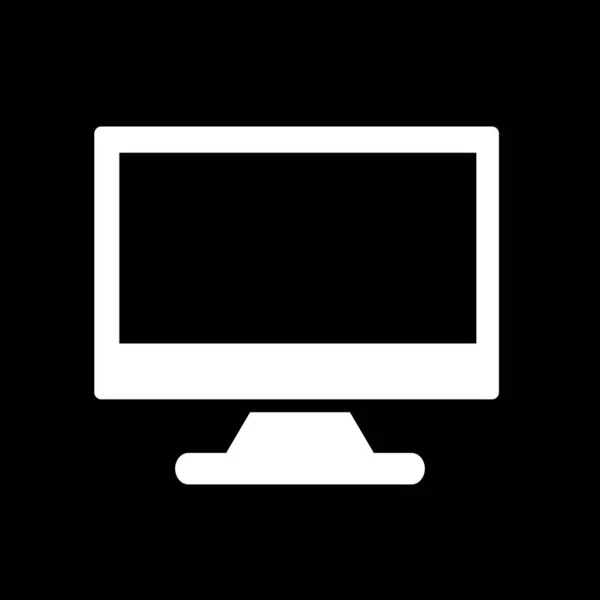 Icono de monitor aislado sobre fondo abstracto — Vector de stock