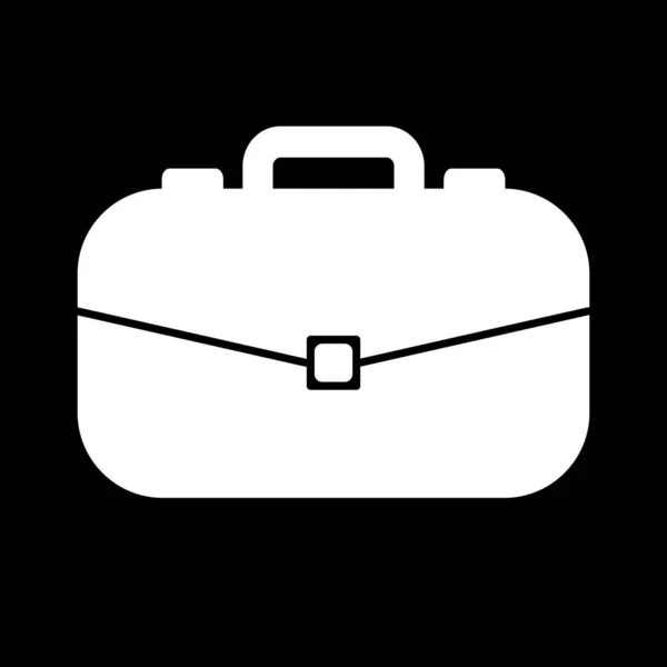 Icona valigetta isolata su sfondo astratto — Vettoriale Stock
