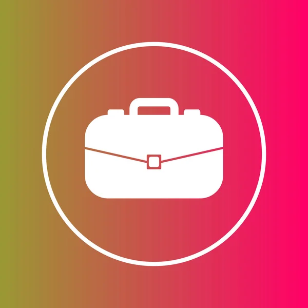 Briefcase  icon isolated on abstract background — ストックベクタ