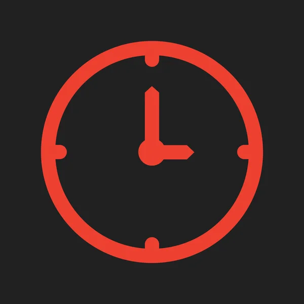 Relógio ícone isolado no fundo abstrato —  Vetores de Stock