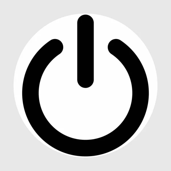 Off power ikon isolerad på abstrakt bakgrund — Stock vektor