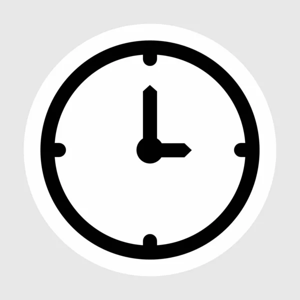 Reloj icono aislado en fondo abstracto — Archivo Imágenes Vectoriales