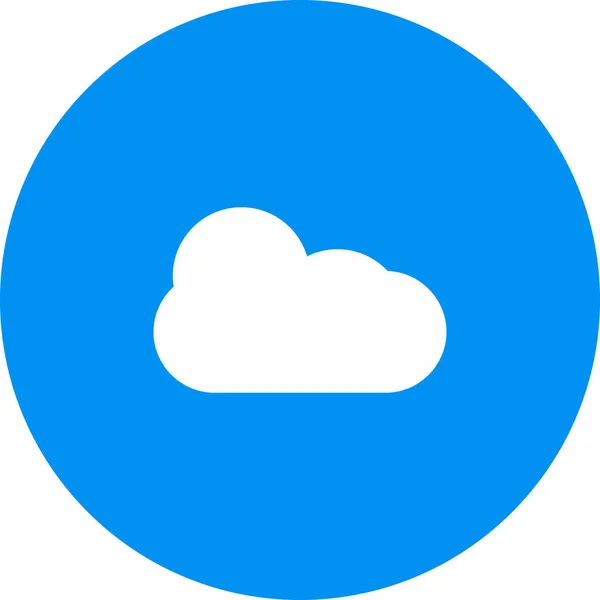 Icono de nube aislado sobre fondo abstracto — Vector de stock