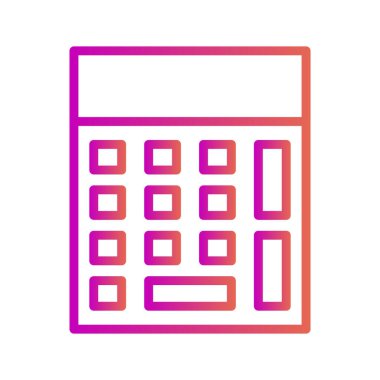 Takvim simgesi soyut arkaplanda izole edildi