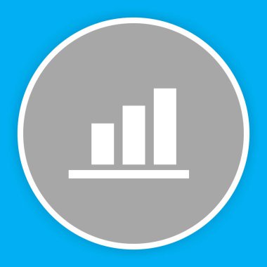 Soyut arkaplanda sunum simgesi izole edildi