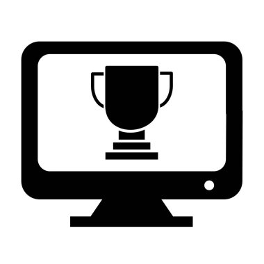 Önde gelen ödül simgesi soyut arkaplanda izole edildi