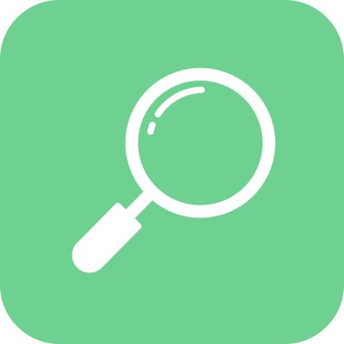 Soyut arkaplanda arama simgesi izole edildi