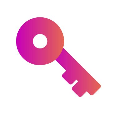 Soyut arkaplanda anahtar simgesi izole edildi