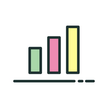 Soyut arkaplanda sunum simgesi izole edildi