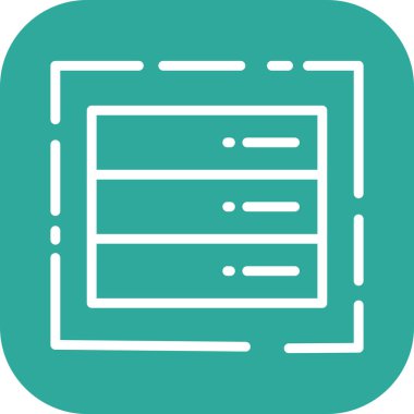 Sunucu simgesi soyut arkaplanda izole edildi