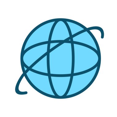 soyut arkaplanda internet simgesi izole edildi