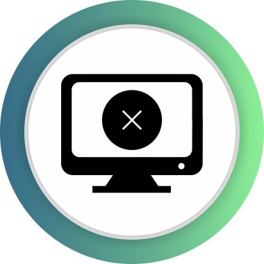 Lcd simgesi soyut arkaplanda izole edildi