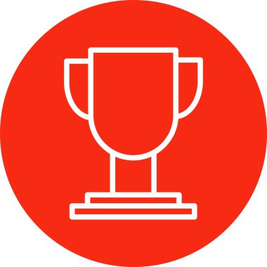 Kupa kazananı simgesi soyut arkaplanda izole