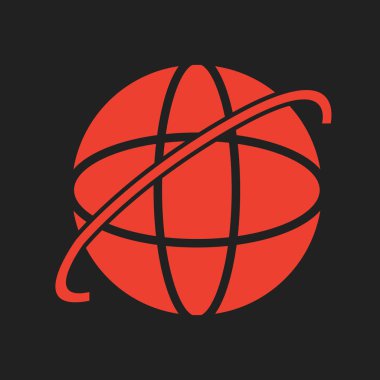 soyut arkaplanda internet simgesi izole edildi