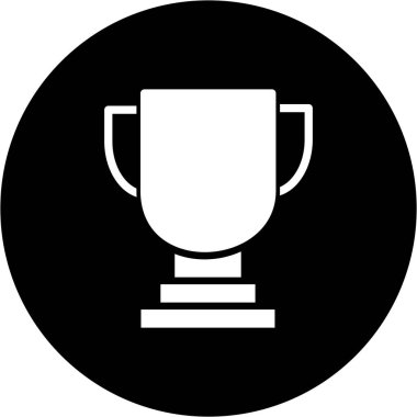 Kupa kazananı simgesi soyut arkaplanda izole