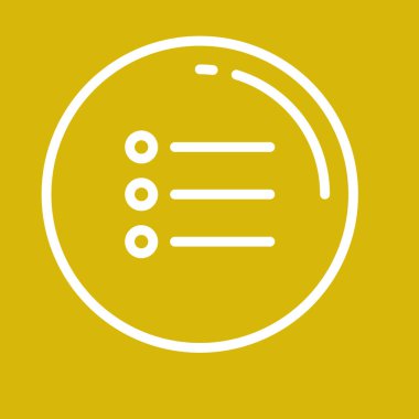  Soyut arkaplanda menü simgesi izole edildi