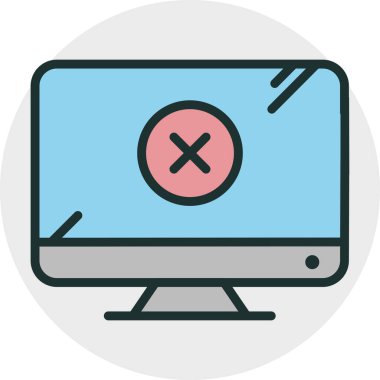 Lcd simgesi soyut arkaplanda izole edildi