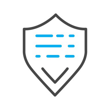 Kalkan simgesi soyut arkaplanda izole edildi