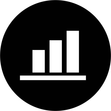 Soyut arkaplanda sunum simgesi izole edildi