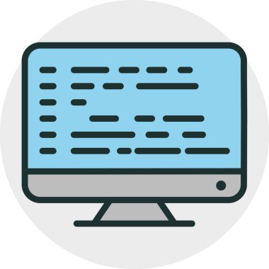  Lcd simgesi soyut arkaplanda izole edildi