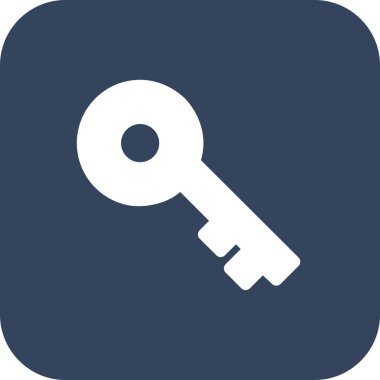 Soyut arkaplanda anahtar simgesi izole edildi