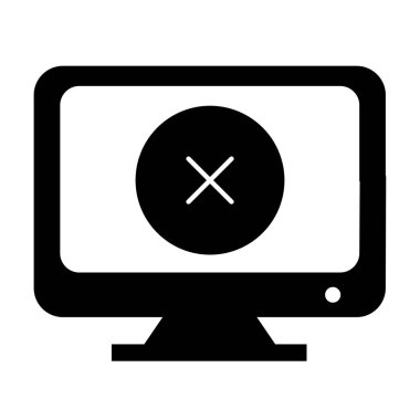 Lcd simgesi soyut arkaplanda izole edildi