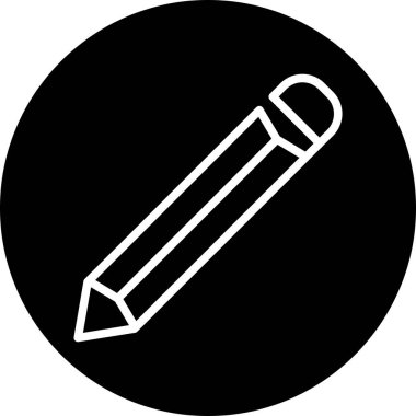 Soyut arkaplanda kalem simgesi izole edildi