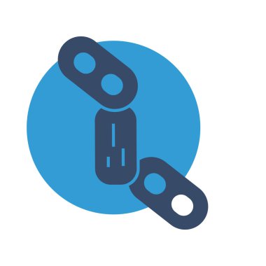 Bağlantı simgesi soyut arkaplanda izole edildi