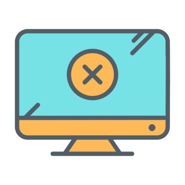 Lcd simgesi soyut arkaplanda izole edildi