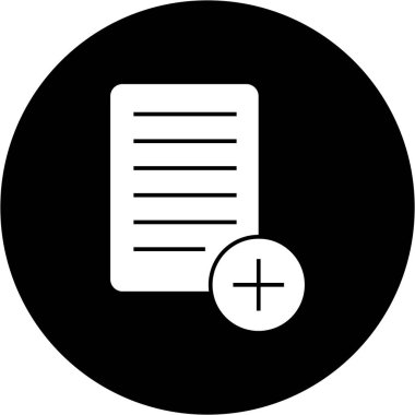 Soyut arkaplanda belge simgesi izole edildi