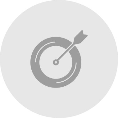 Hedef simgesi soyut arkaplanda izole edildi