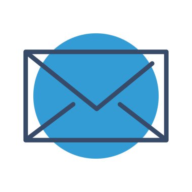 Soyut arkaplanda mesaj simgesi izole edildi