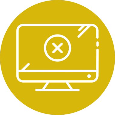 Lcd simgesi soyut arkaplanda izole edildi