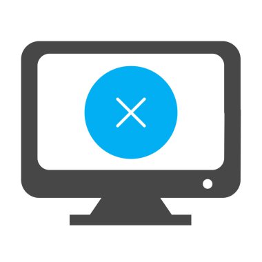 Lcd simgesi soyut arkaplanda izole edildi