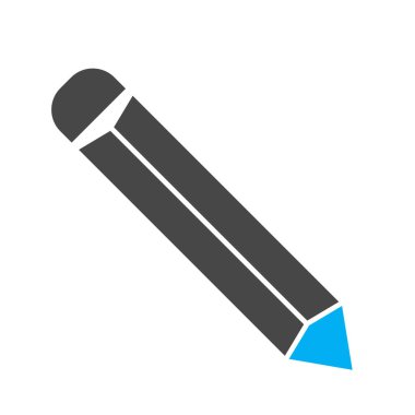 Soyut arkaplanda kalem simgesi izole edildi