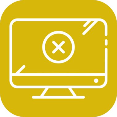 Lcd simgesi soyut arkaplanda izole edildi