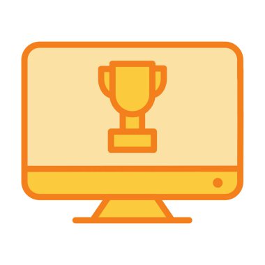 Önde gelen ödül simgesi soyut arkaplanda izole edildi